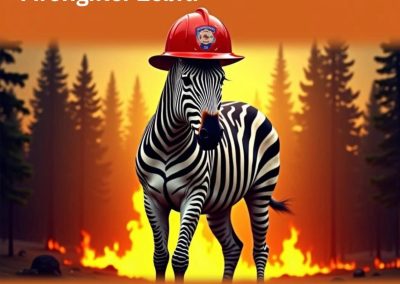 Ed the Zebra Firefighter