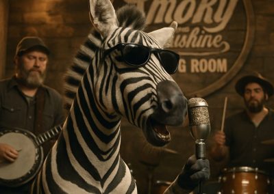 Ed the Zebra Singing at Ole Smoky