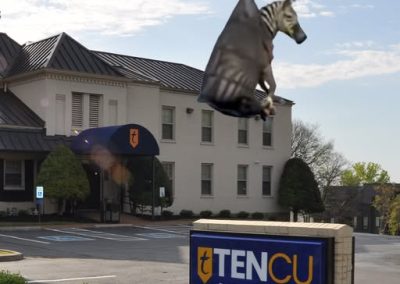 Ed Getting Flown over TENCU Bank